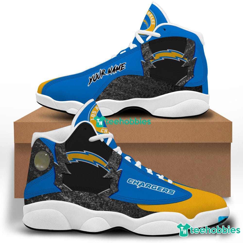 Los Angeles Chargers Air Jordan 13 Sneakers Shoes Custom Name Personalized Gifts Product photo 2