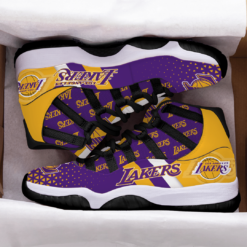 Los Angeles Lakers For Fans Air Jordan 11 Shoes - Women's Air Jordan 11 - Purple