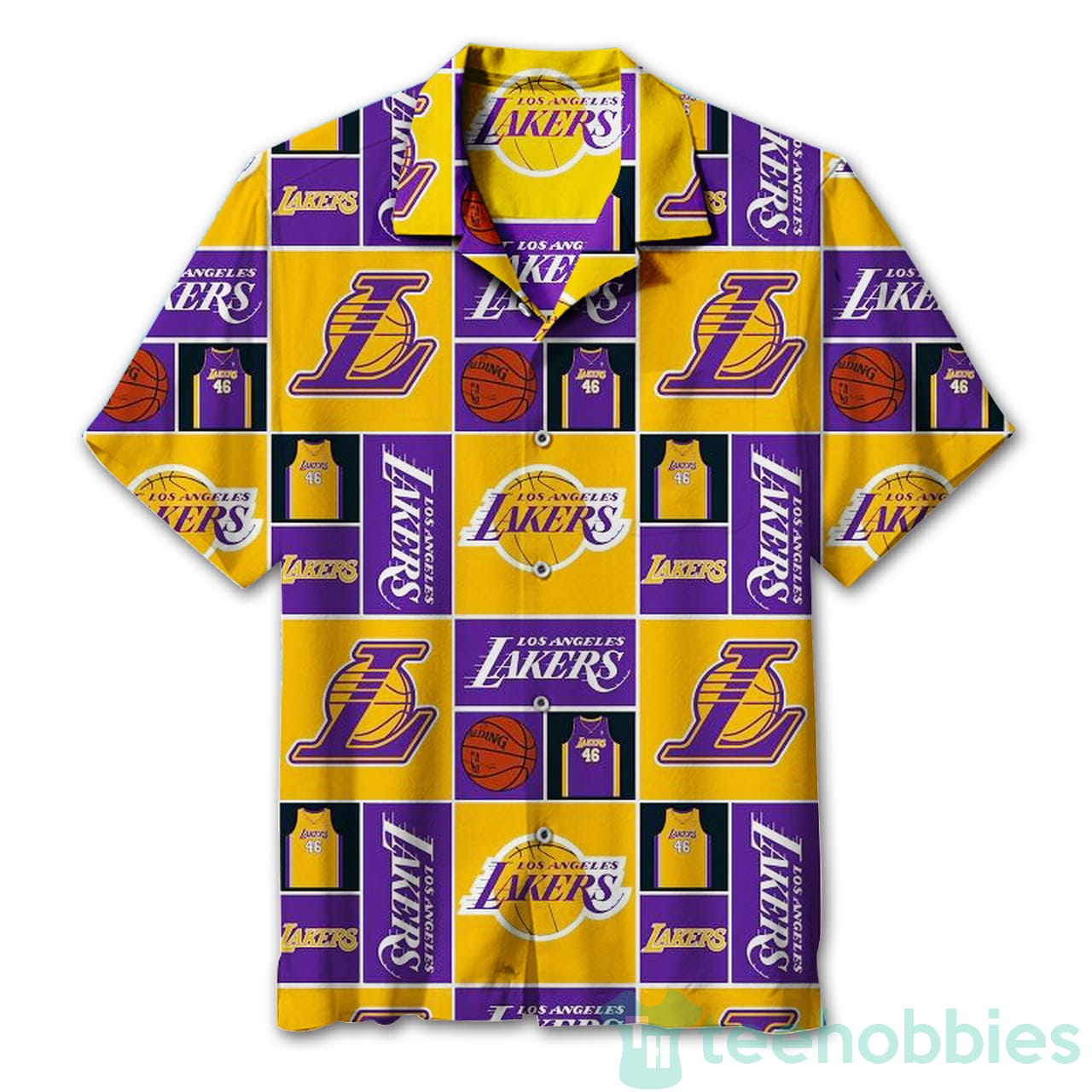 Love Los Angeles Lakers Vintage Hawaiian Shirt