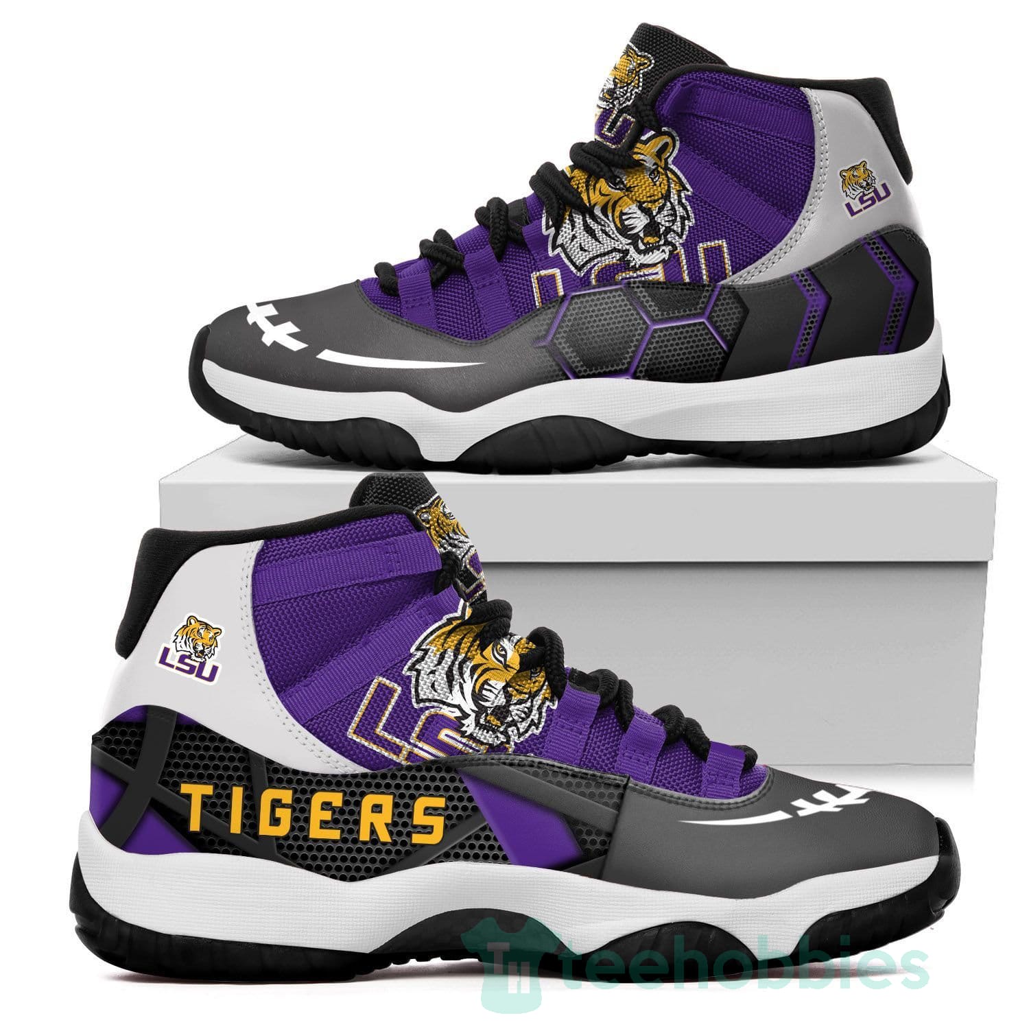 LSU Tigers New Air Jordan 11 Shoes Design Product photo 1