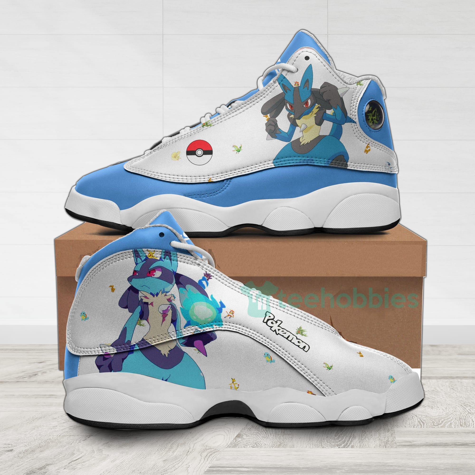 Lucario Custom Pokemon Anime Air Jordan 13 Shoes