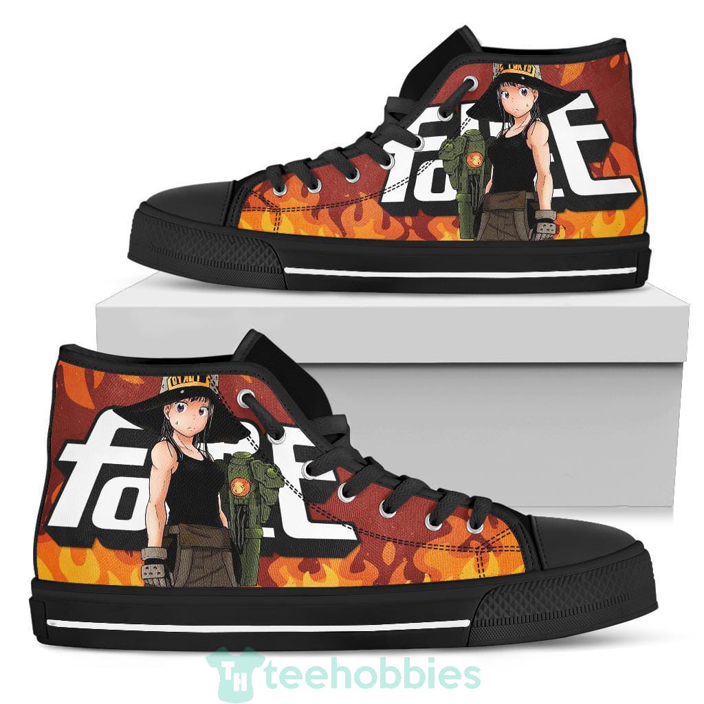 Maki Oze Fire Force Anime High Top Shoes Fan Gift Product photo 1