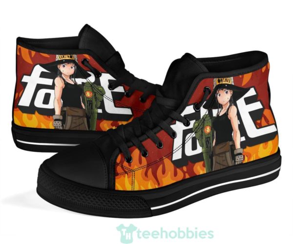 maki oze fire force anime high top shoes fan gift 4 w4S4s 600x500px Maki Oze Fire Force Anime High Top Shoes Fan Gift