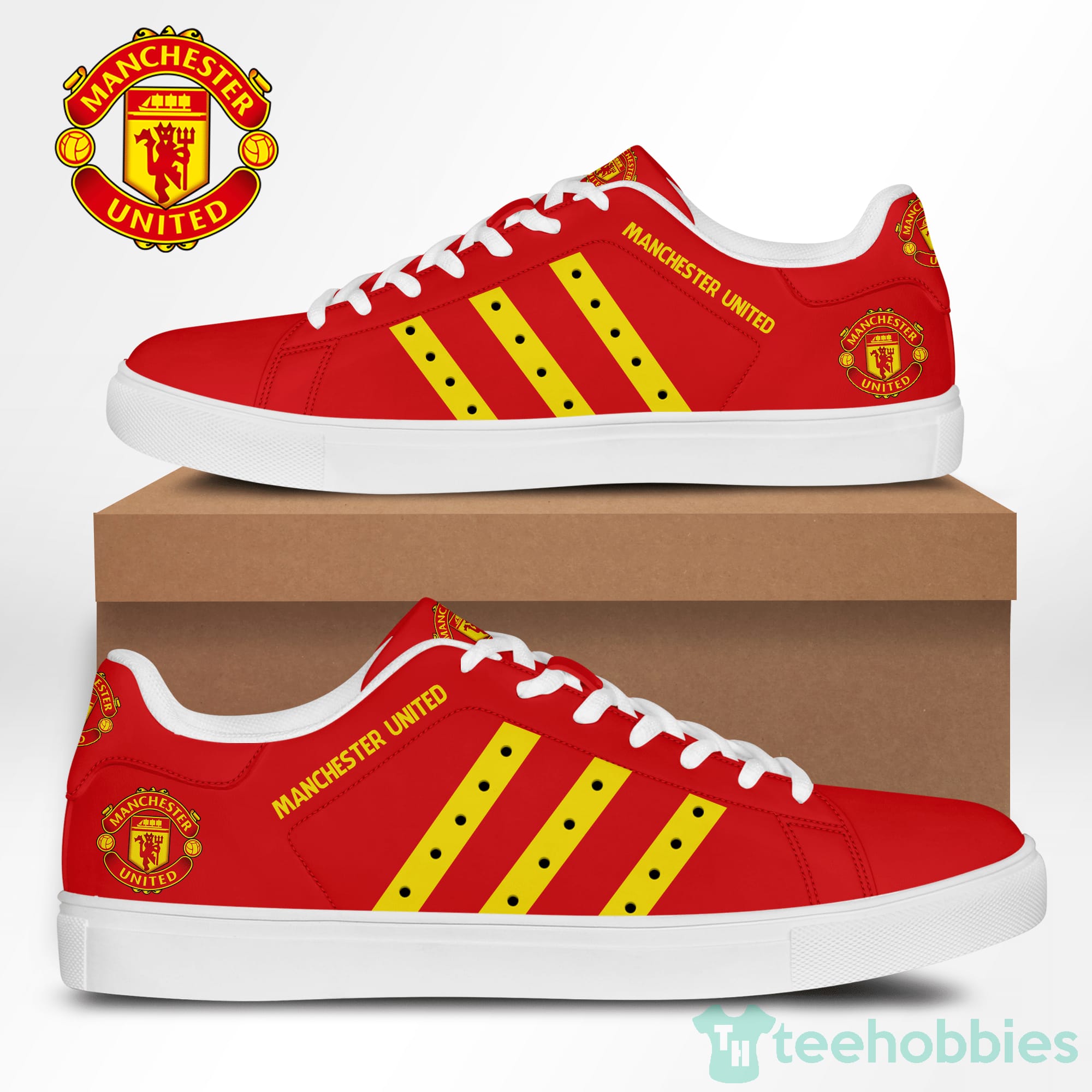 Manchester United Fc Red Low Top Skate Shoes Product photo 1