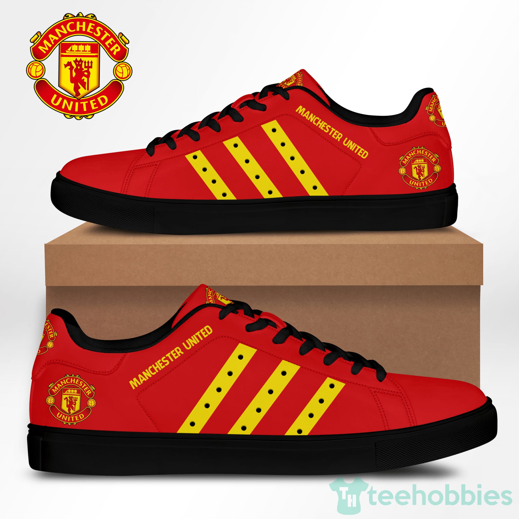 Manchester United Fc Red Low Top Skate Shoes Product photo 2