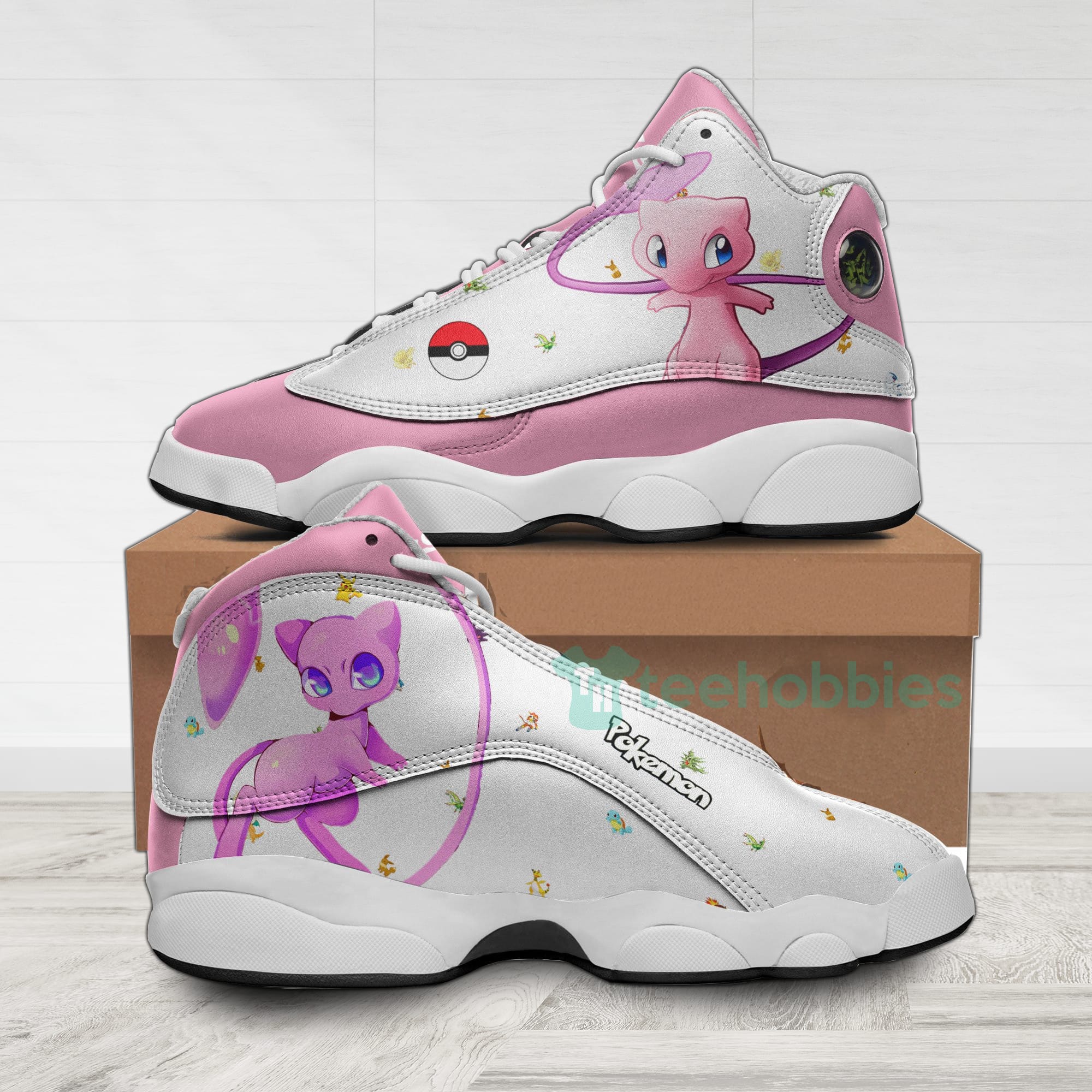 Mew Custom Pokemon Anime Air Jordan 13 Shoes