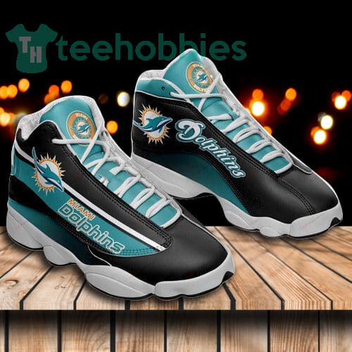 Miami Dolphins Air Jordan 13 Sneaker Shoes Full Size For Men And Women
