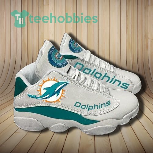 Miami Dolphins Football Team Air Jordan 13 Sneakers Shoes Customized Shoes