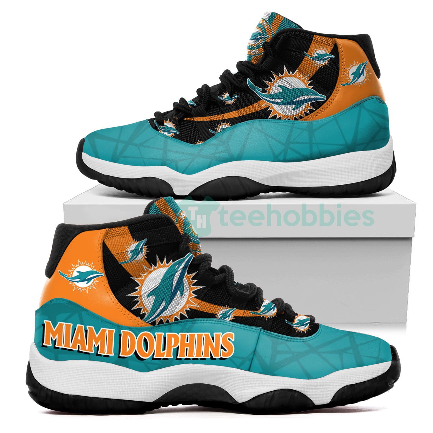 Miami Dolphins Logo Air Jordan 11 Shoes