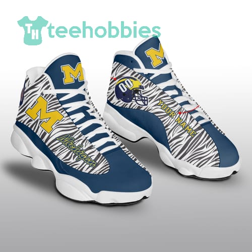 Michigan Wolverines Football Personalized Shoes Air Jordan 13 Sneakers Shoes Product photo 1