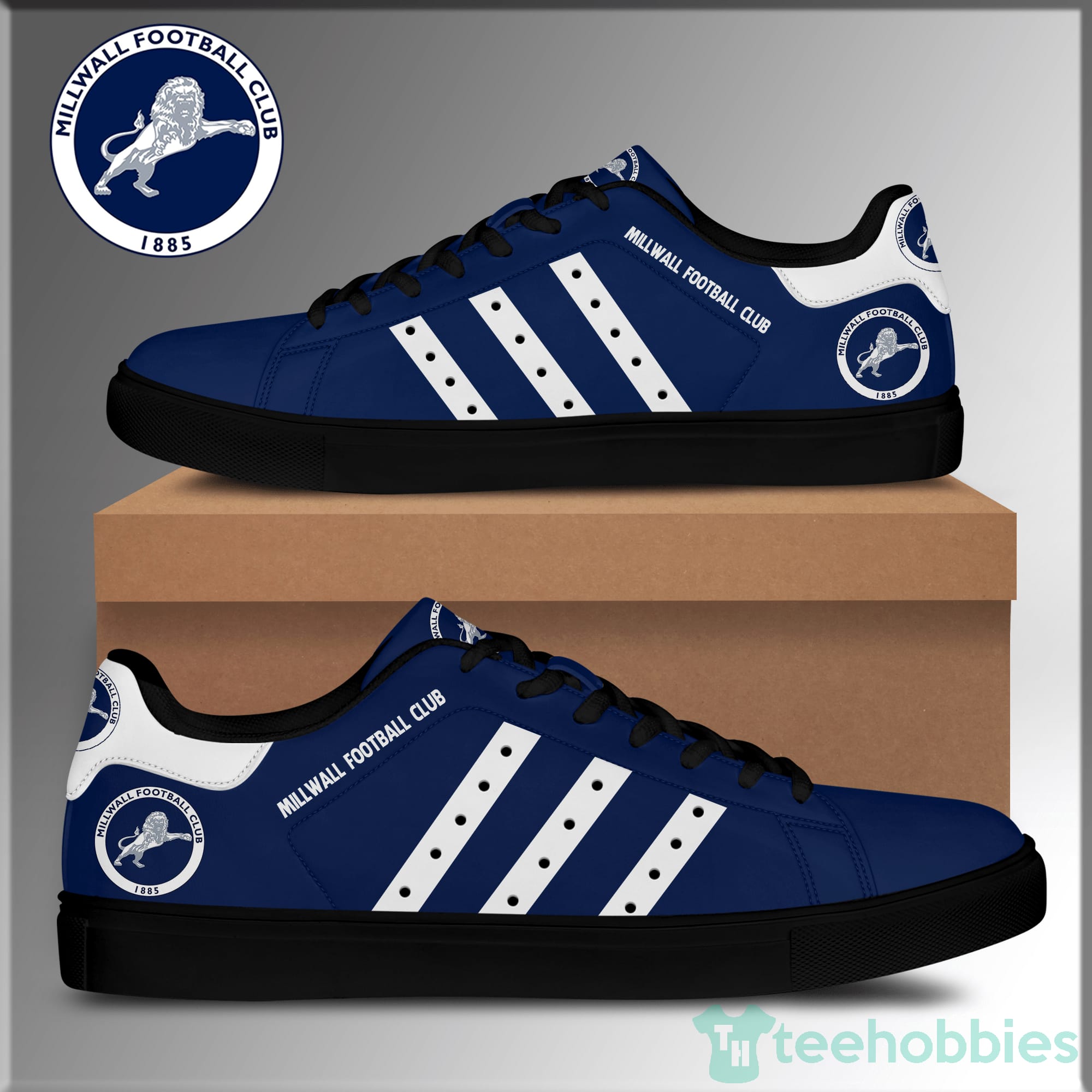 Millwall Football Club Navy Low Top Skate Shoes Product photo 2