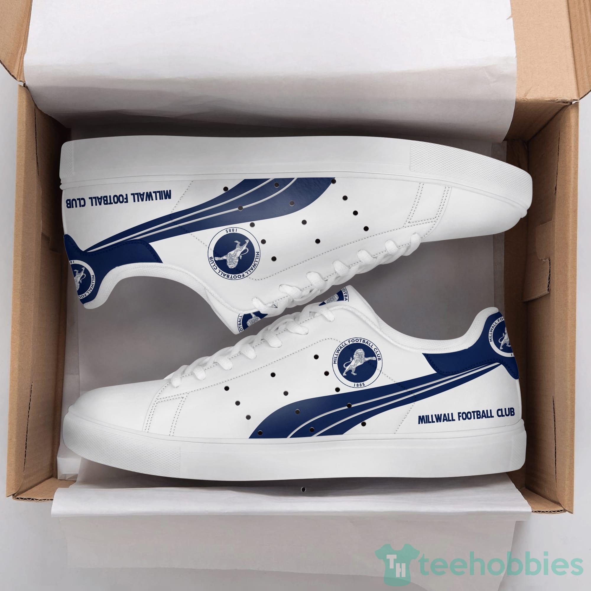 Millwall Football Club White Low Top Skate Shoes Product photo 1
