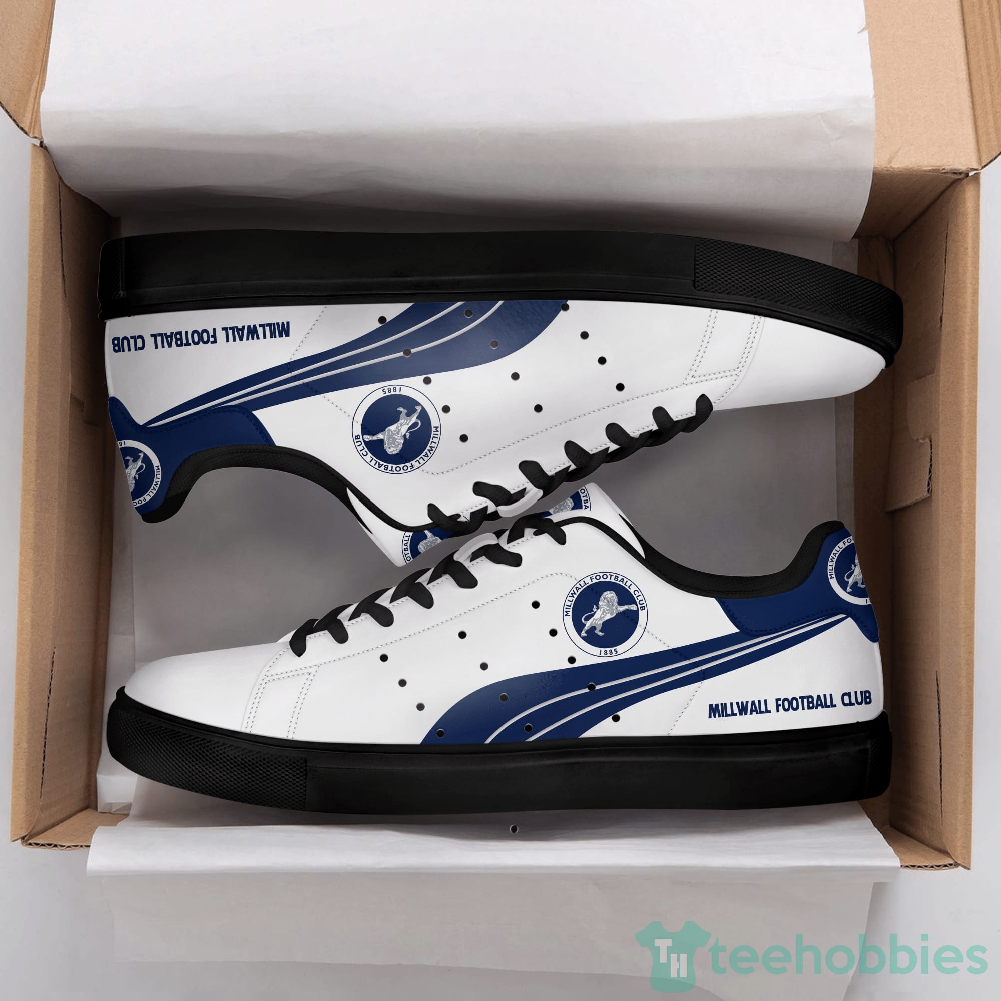 Millwall Football Club White Low Top Skate Shoes Product photo 2