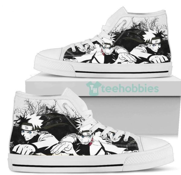naruto graphic draw high top shoes for anime fan 1 9Kuud 600x579px Naruto Graphic Draw High Top Shoes For Anime Fan