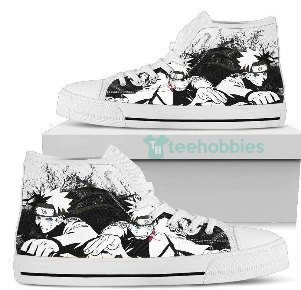 Naruto Graphic Draw High Top Shoes For Anime Fan Product photo 1