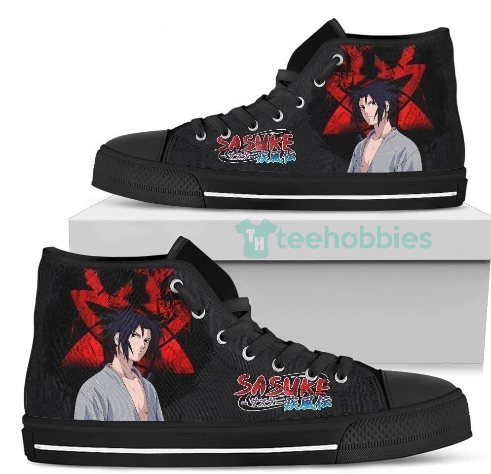 Naruto Sasuke  High Top Shoes For Anime Fan Product photo 1