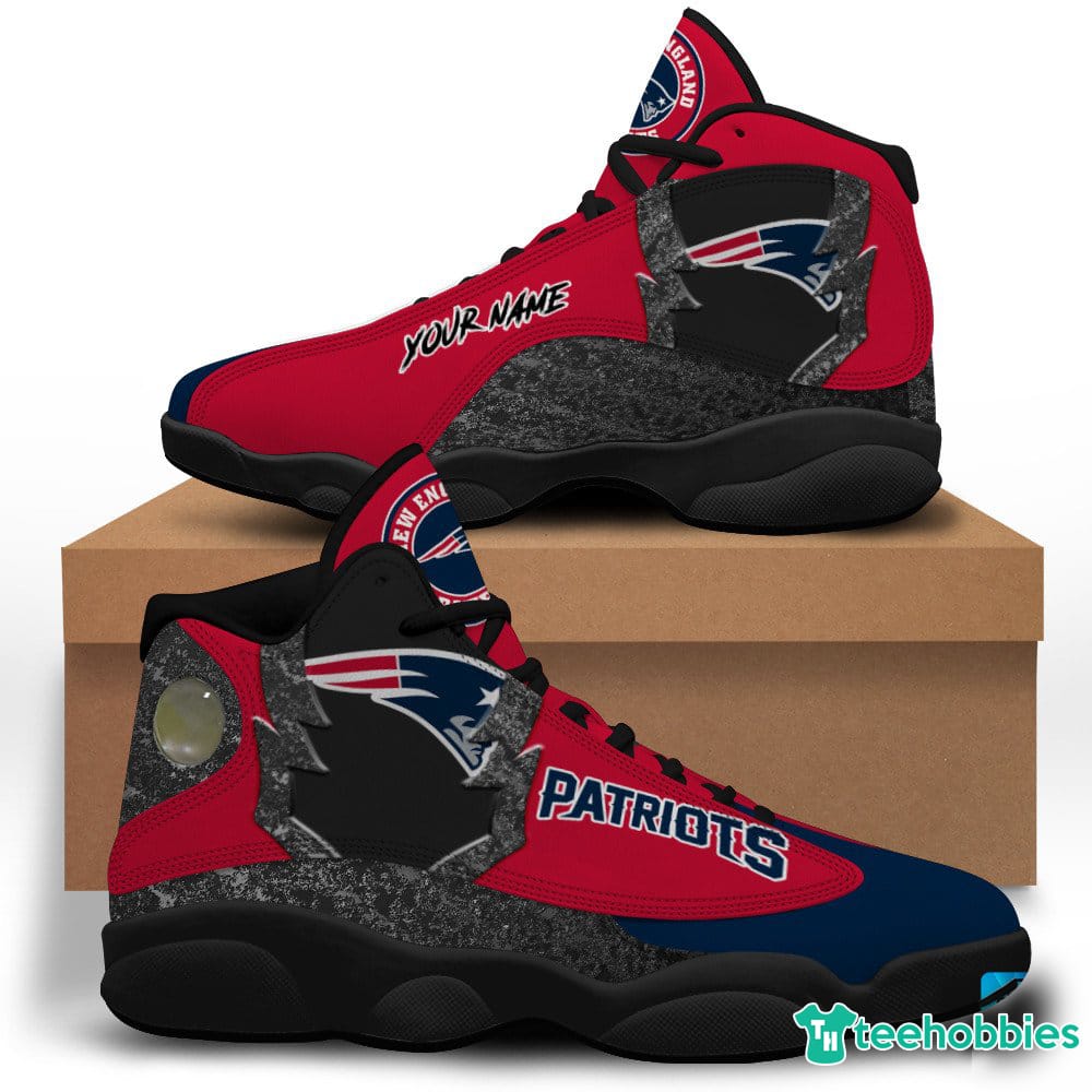 New England Patriots Air Jordan 13 Sneakers Shoes Custom Name Personalized Gifts Product photo 1