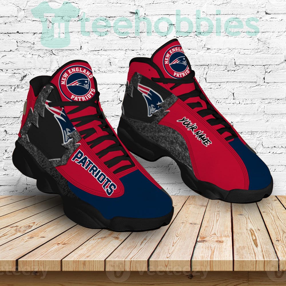 New England Patriots Air Jordan 13 Sneakers Shoes Custom Name Personalized Gifts Product photo 2