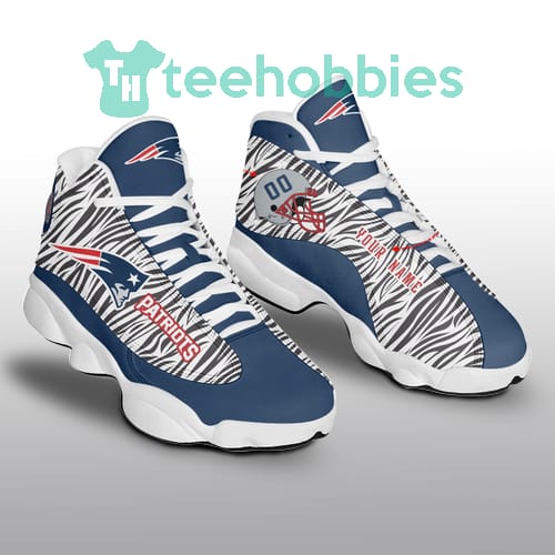 New England Patriots Football Personalized Air Jordan 13 Sneaker Shoes