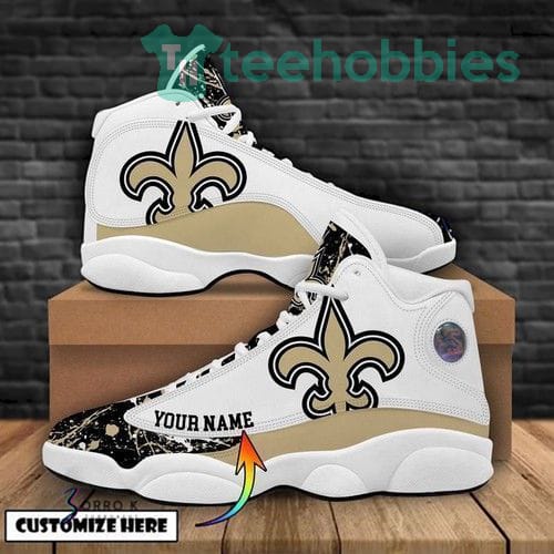 New Orleans Saints Air Jordan 13 Sneaker Shoes Personalized Shoes