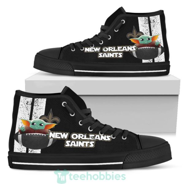 new orleans saints baby yoda high top shoes 1 jYR3k 600x600px New Orleans Saints Baby Yoda High Top Shoes