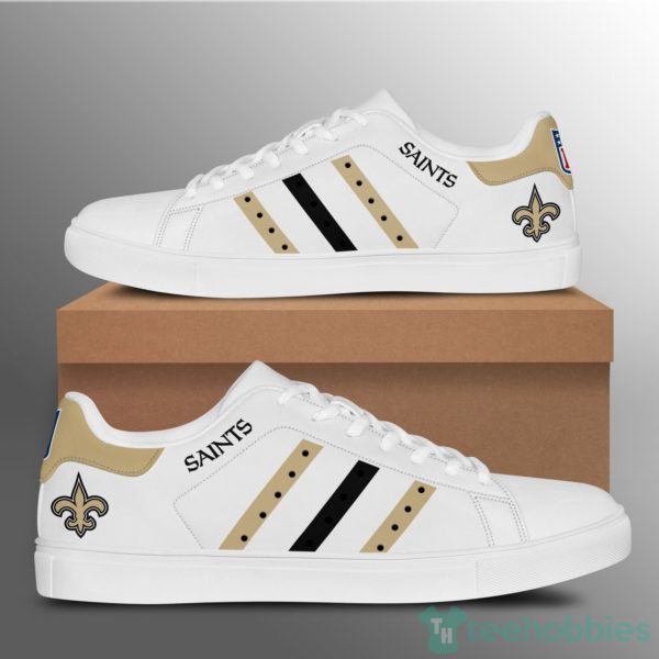 new orleans saints white low top skate shoes 1 L1gX8 600x600px New Orleans Saints White Low Top Skate Shoes