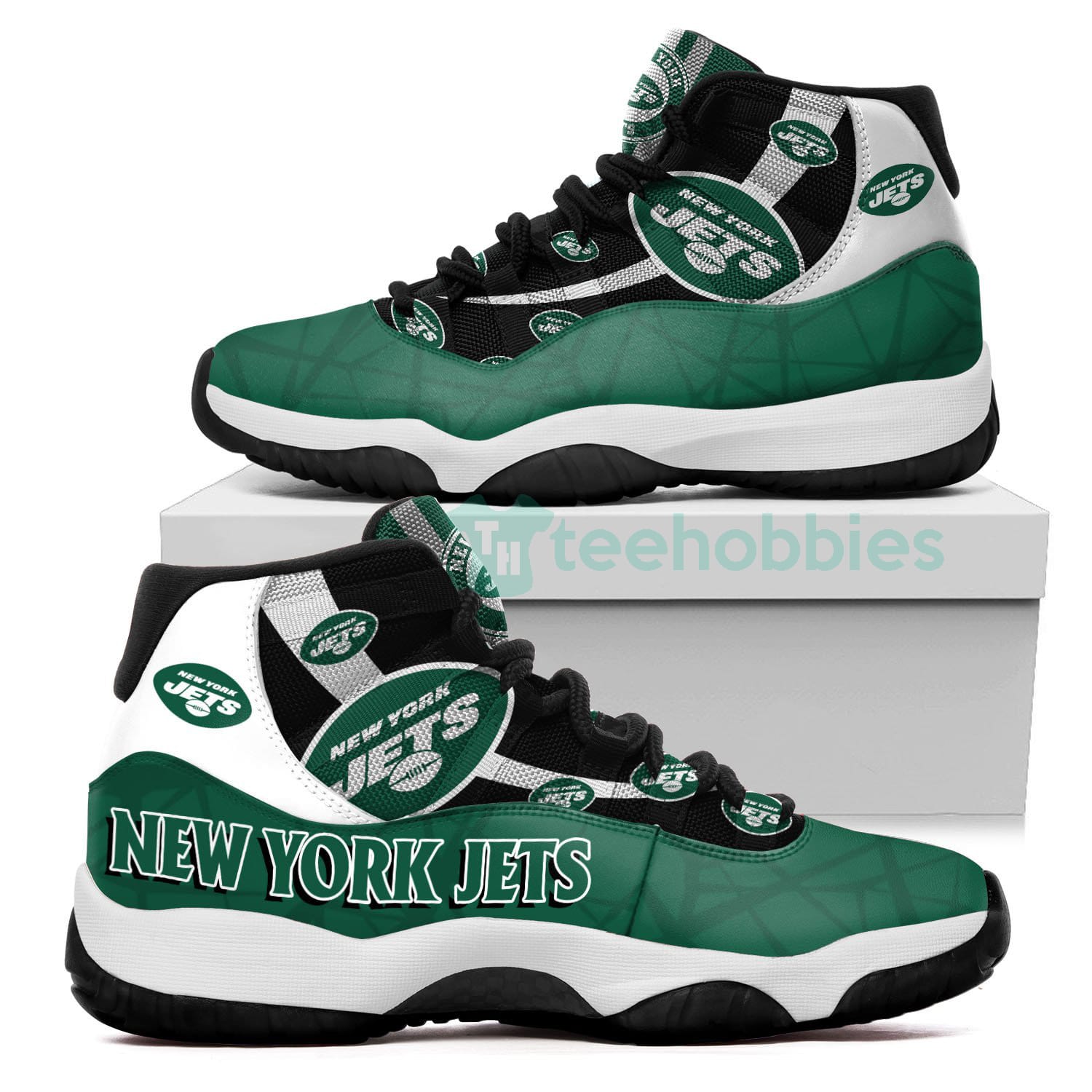 New York Jets Logo Air Jordan 11 Shoes