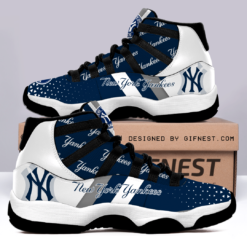 New York Yankees For Fans Air Jordan 11 Shoes - Men's Air Jordan 11 - Navy