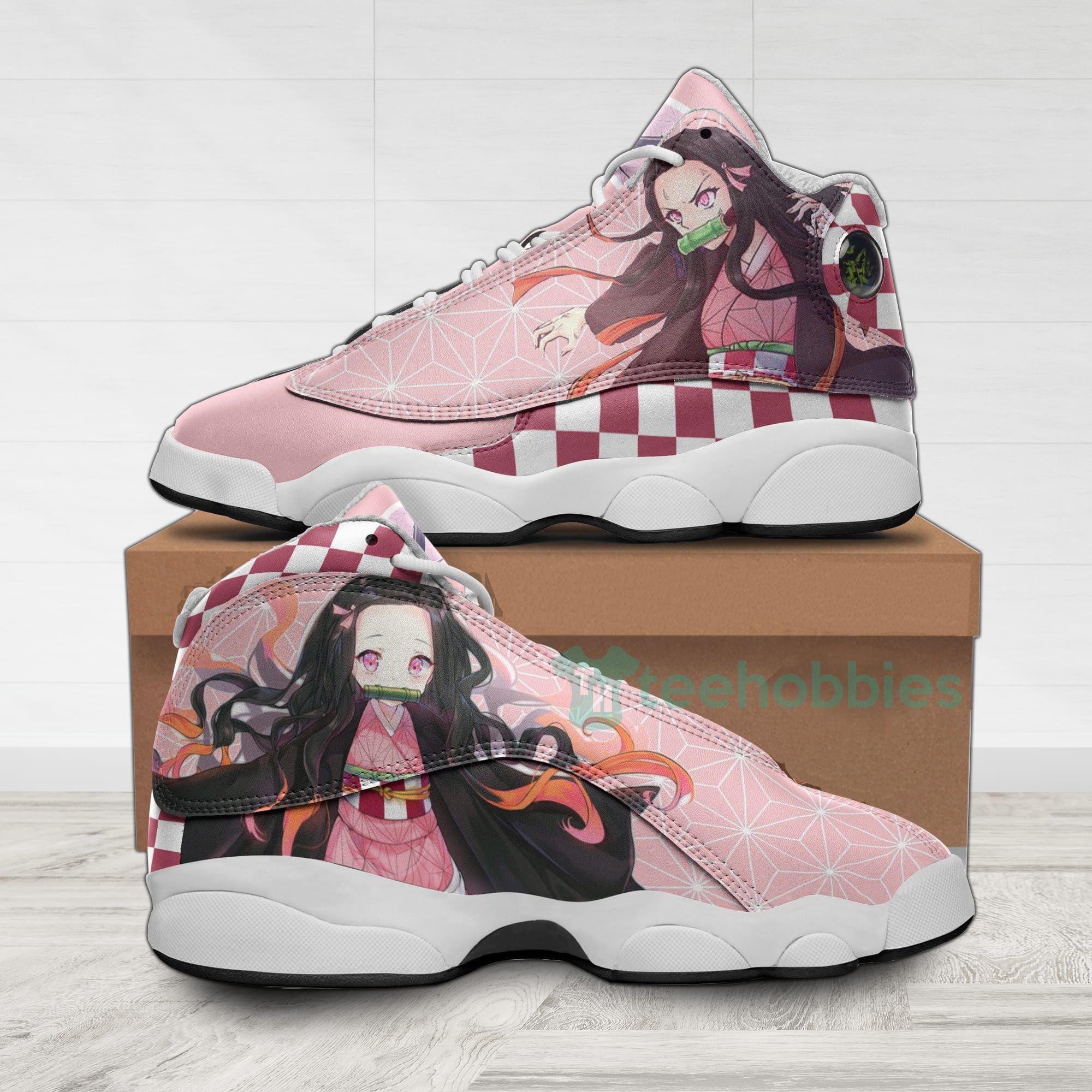 Nezuko Kamado Custom KNY Anime Air Jordan 13 Shoes
