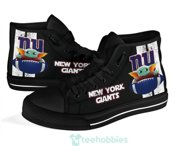 ny giants baby yoda high top shoes 4 TSmOE 600x500px NY Giants Baby Yoda High Top Shoes