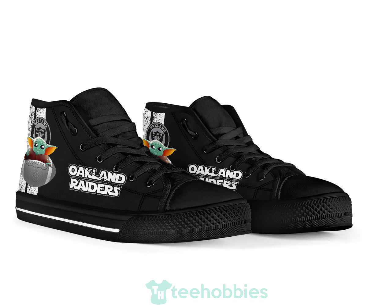 Oakland Raiders  Baby Yoda High Top Shoes Product photo 2