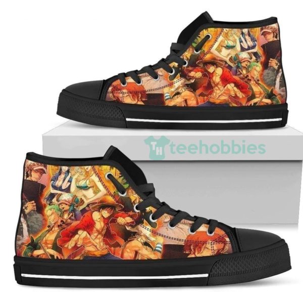 one piece high top shoes sneaker fan anime gift 1 zEBlM 600x579px One Piece High Top Shoes Sneaker Fan Anime Gift
