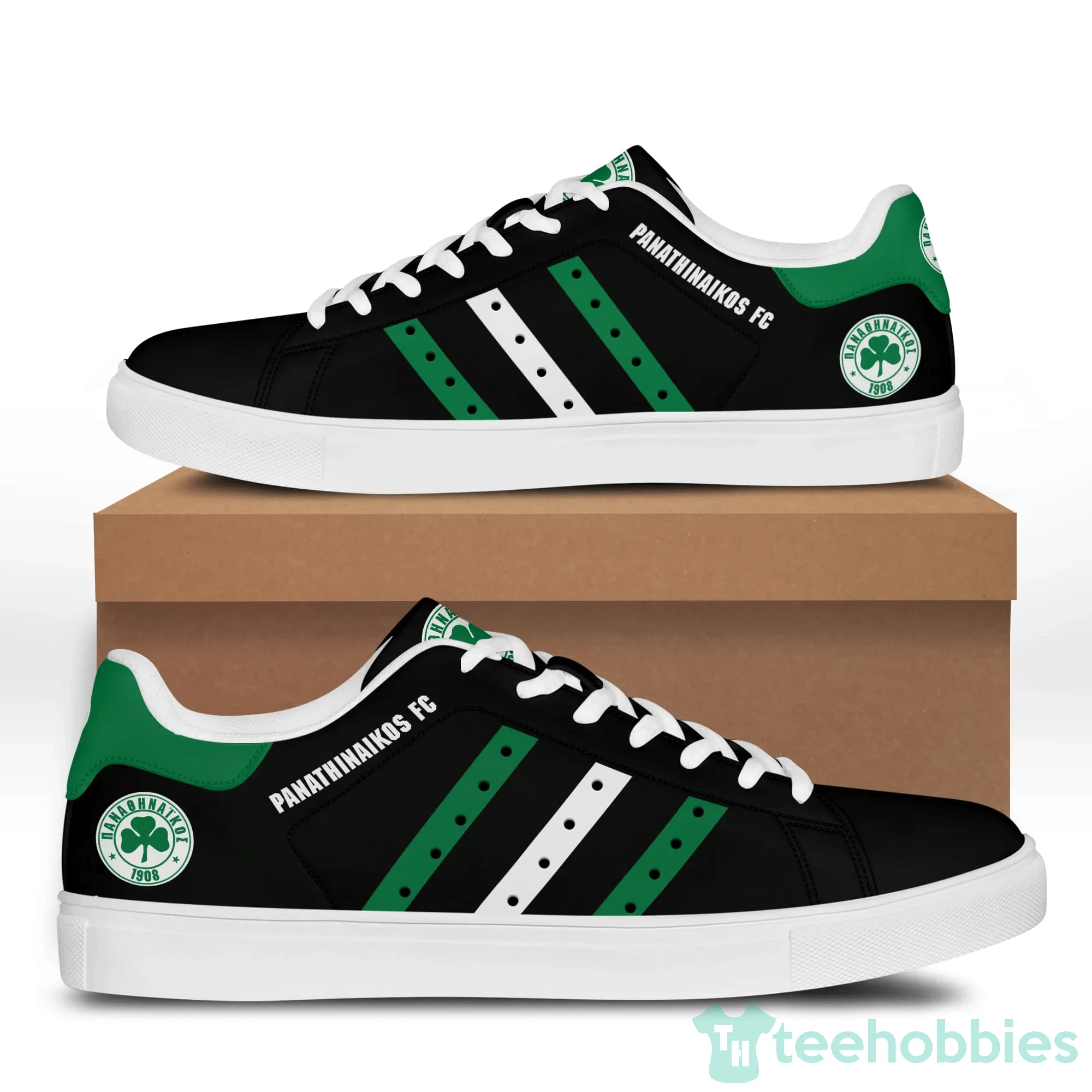 Panathinaikos Fc Black Low Top Skate Shoes Product photo 2