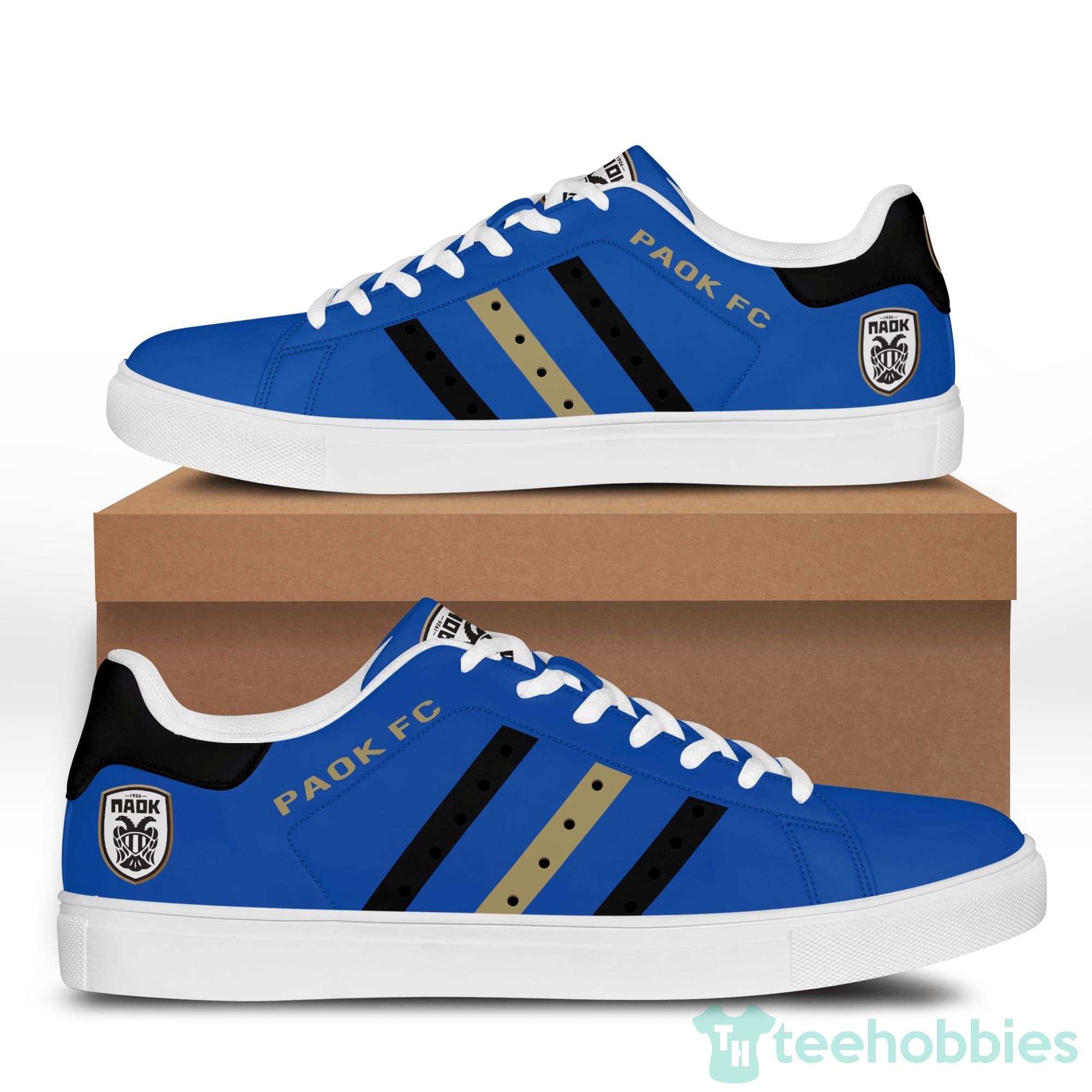 Paok Fc Blue Low Top Skate Shoes