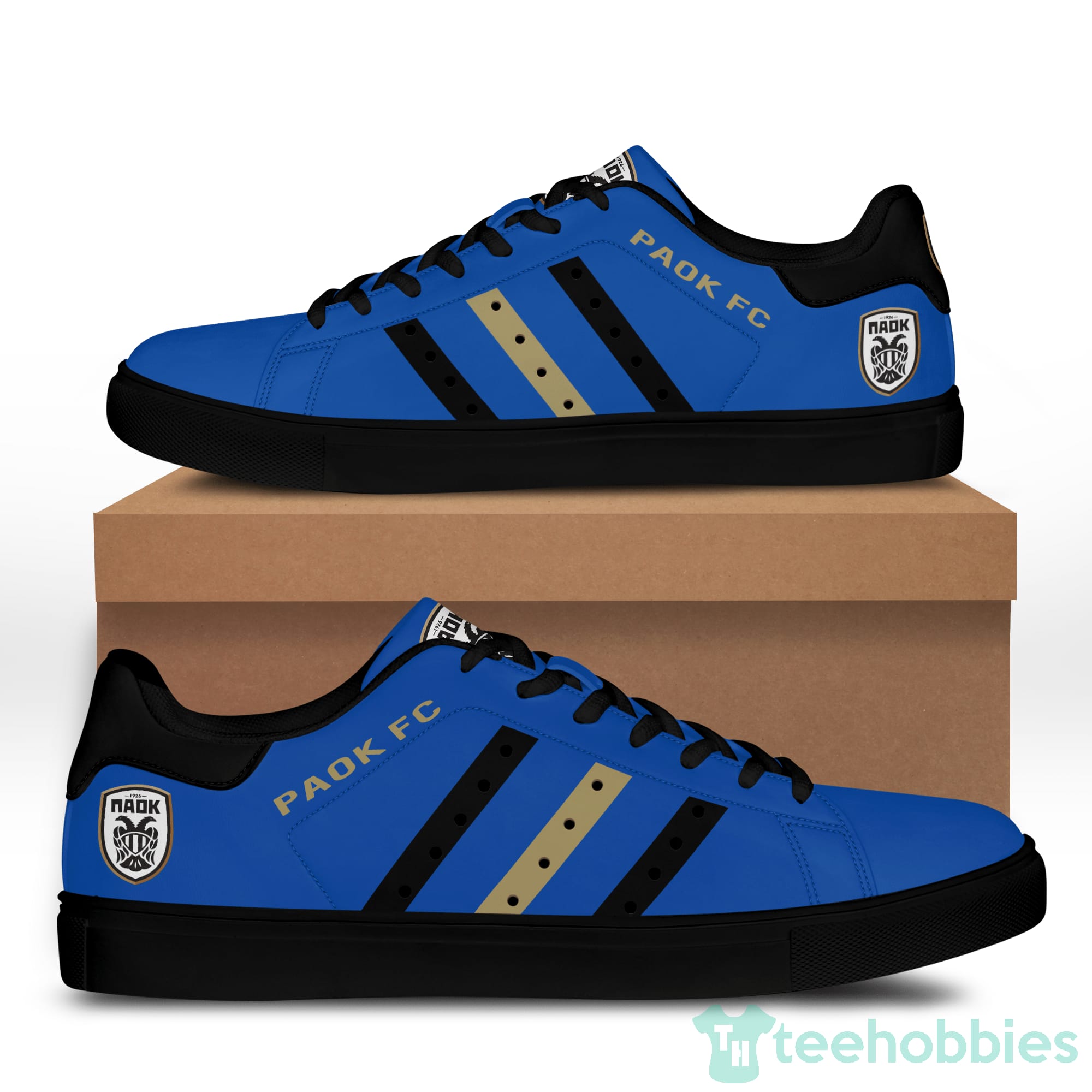 Paok Fc Blue Low Top Skate Shoes Product photo 2