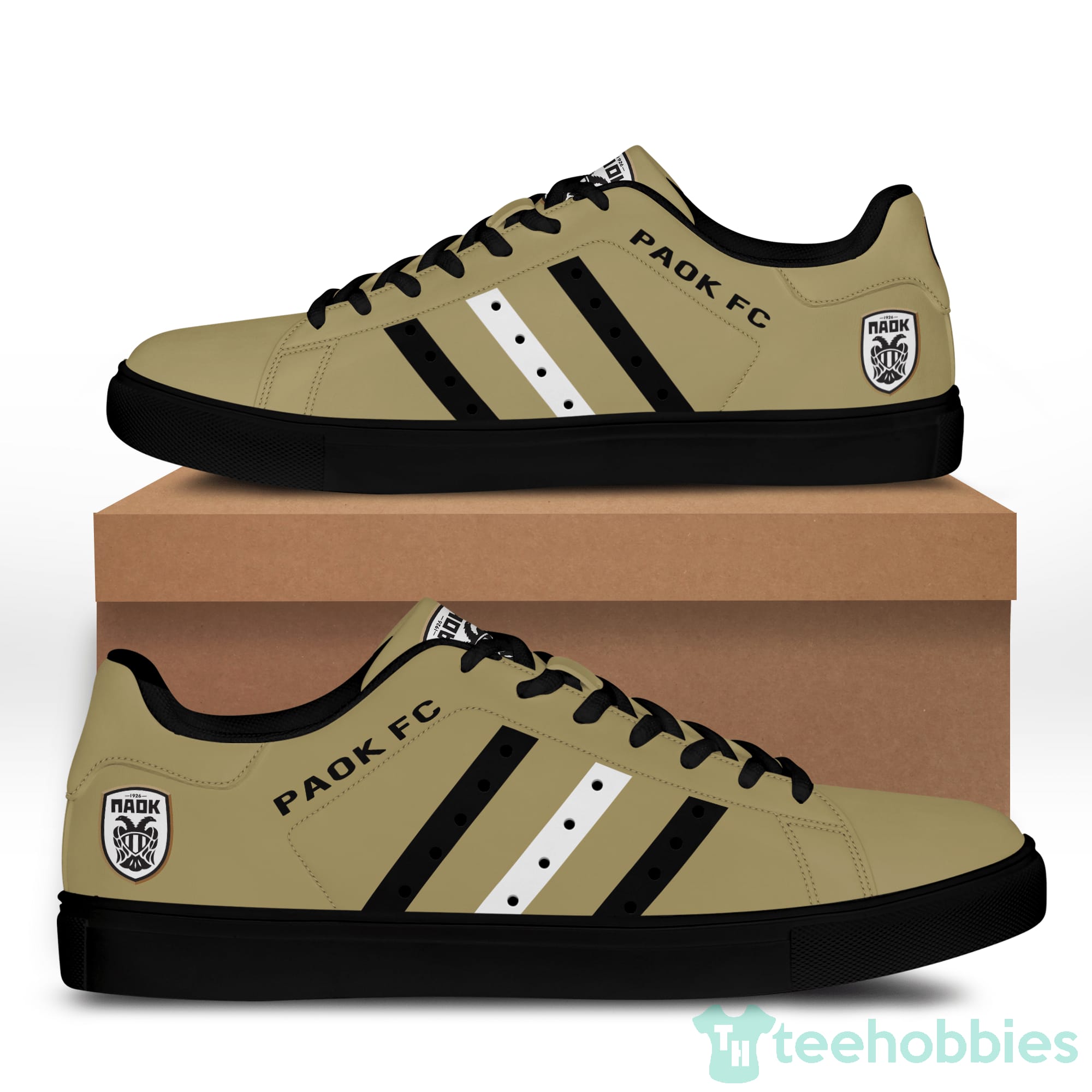 Paok Fc Military Green Low Top Skate Shoes Product photo 2
