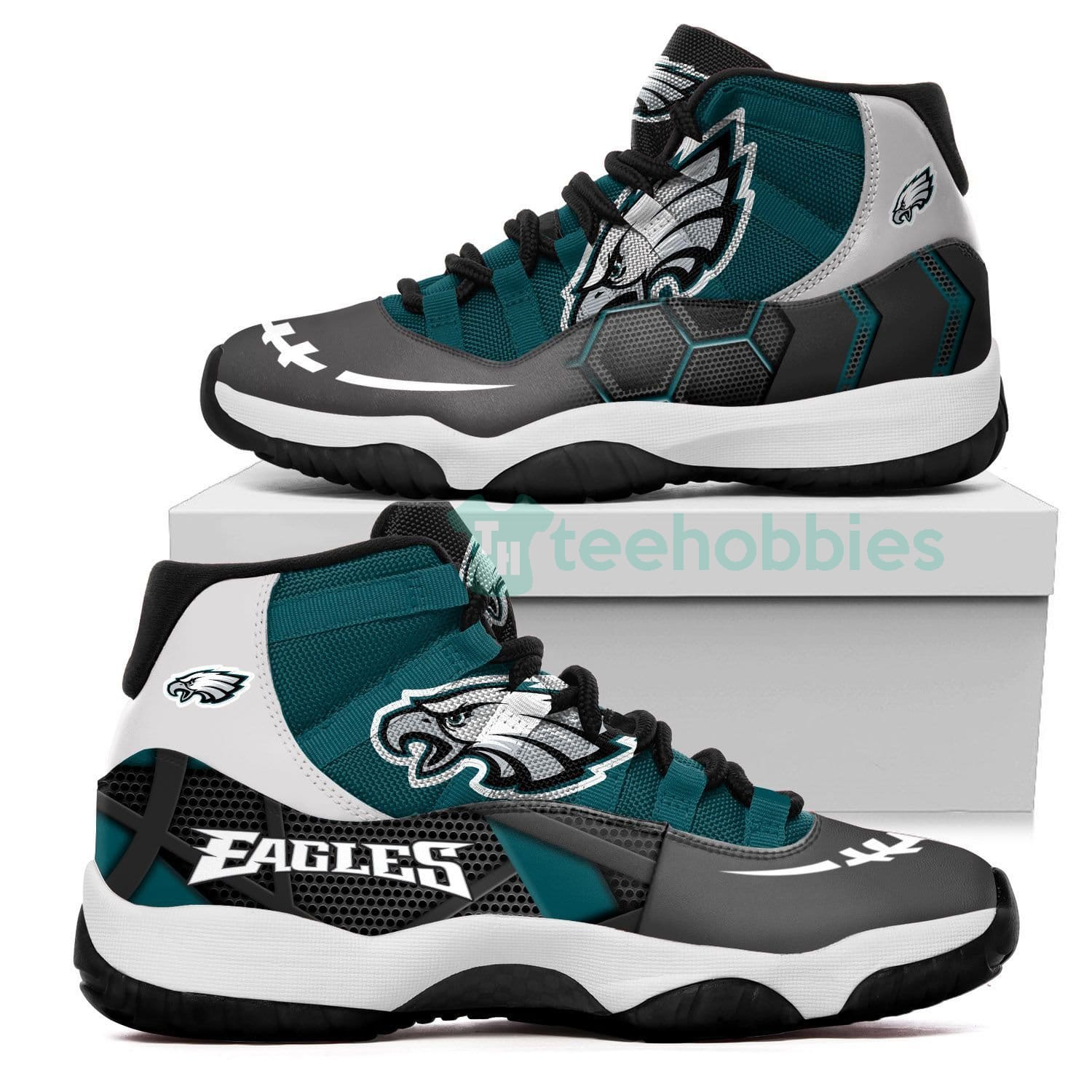 Philadelphia Eagles New Air Jordan 11 Shoes  Fans Product photo 1