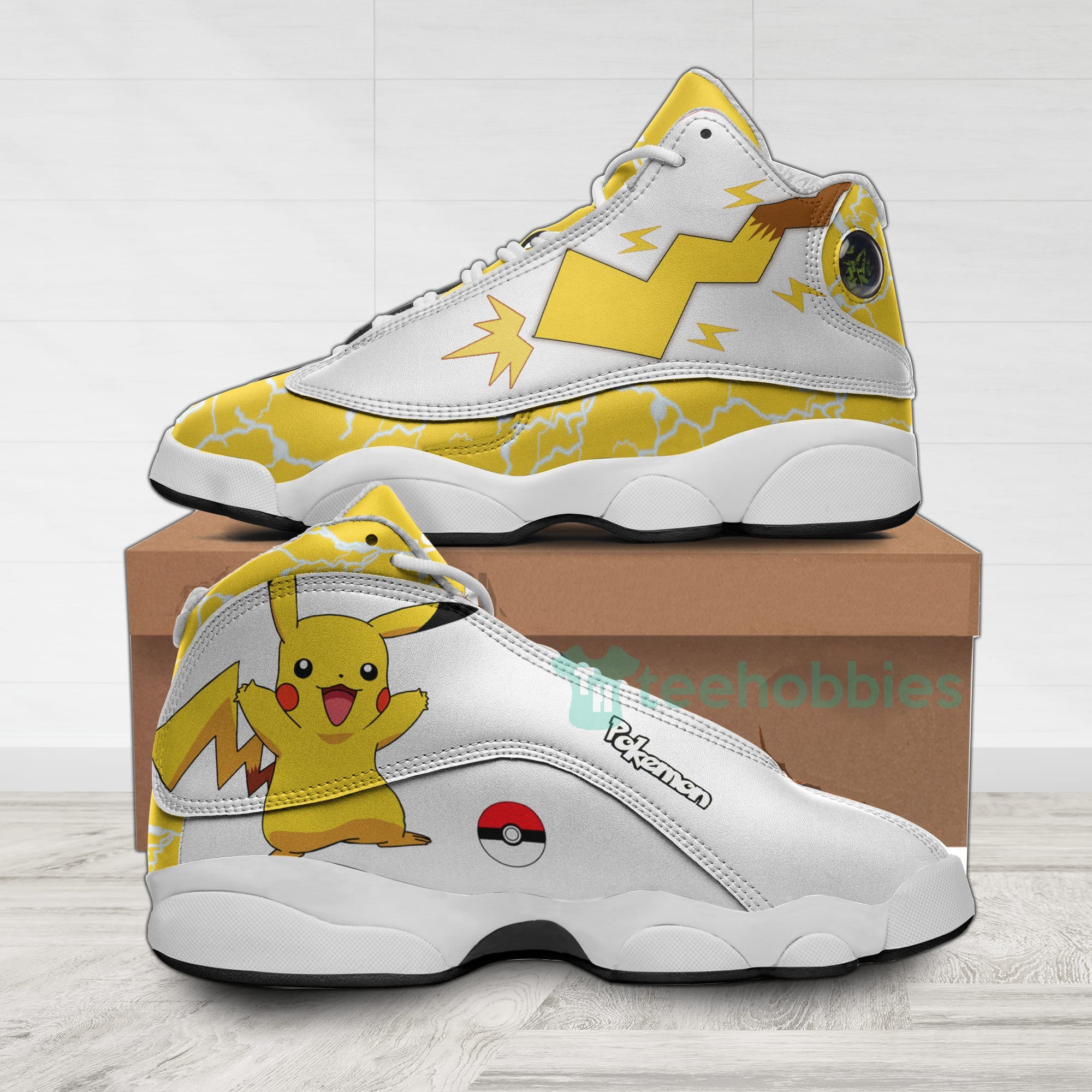 Pikachu Custom Pokemon Anime Air Jordan 13 Shoes