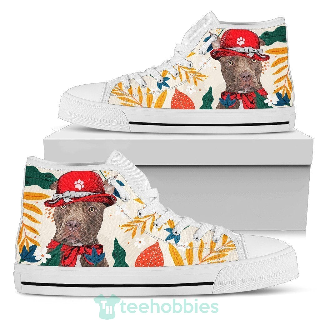 Pit Bull Dog Bully Women High Top Shoes Funny Product photo 1