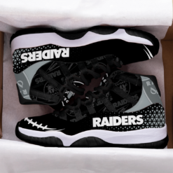Raiders For Fans Air Jordan 11 Shoes - Women's Air Jordan 11 - Black