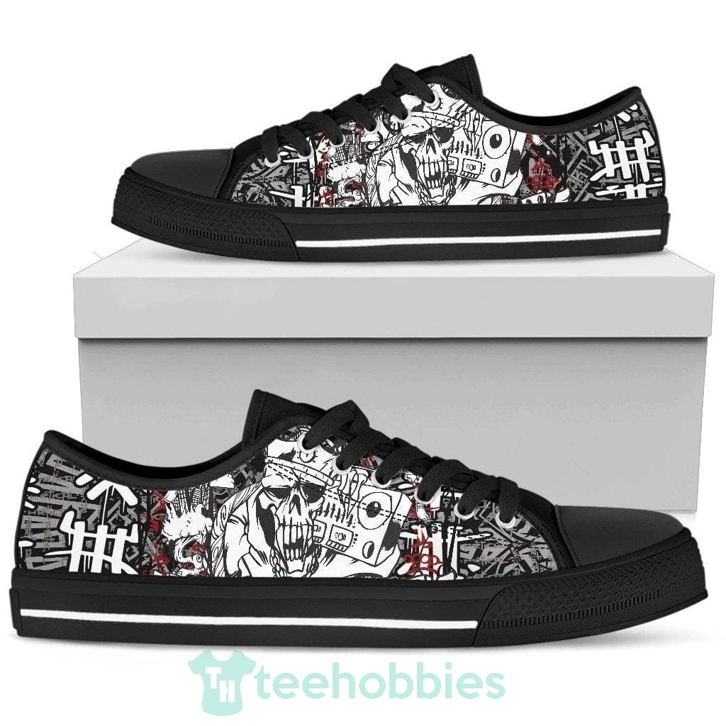 Rap Lover Skull Low Top Shoes Gift Idea