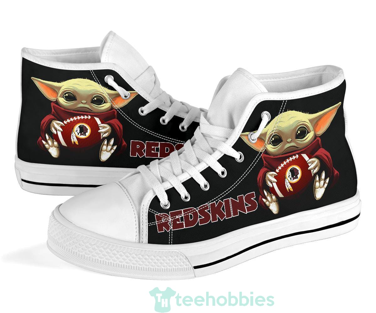 Redskins  Cute Baby Yoda High Top Shoes Fan Gift Product photo 1