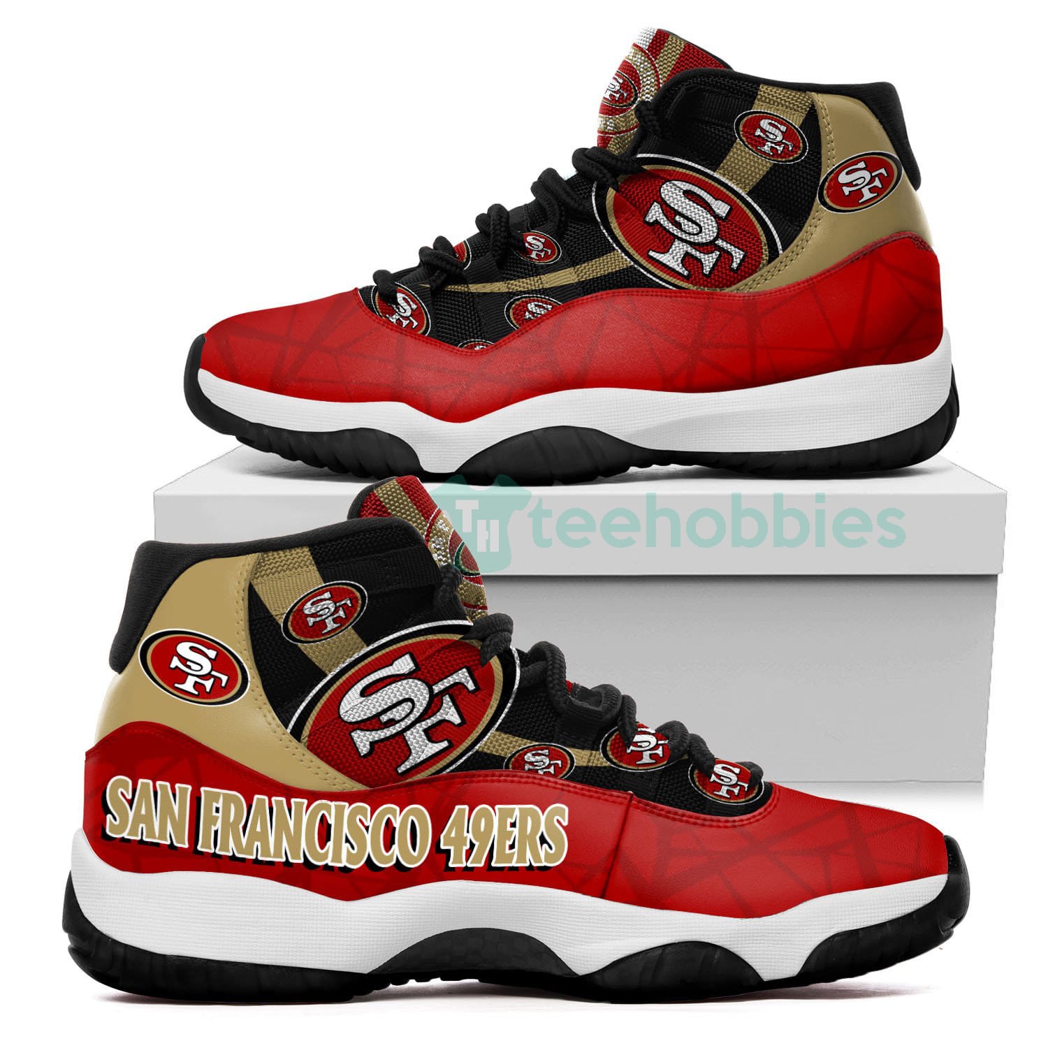 San Francisco 49ers Logo Air Jordan 11 Shoes