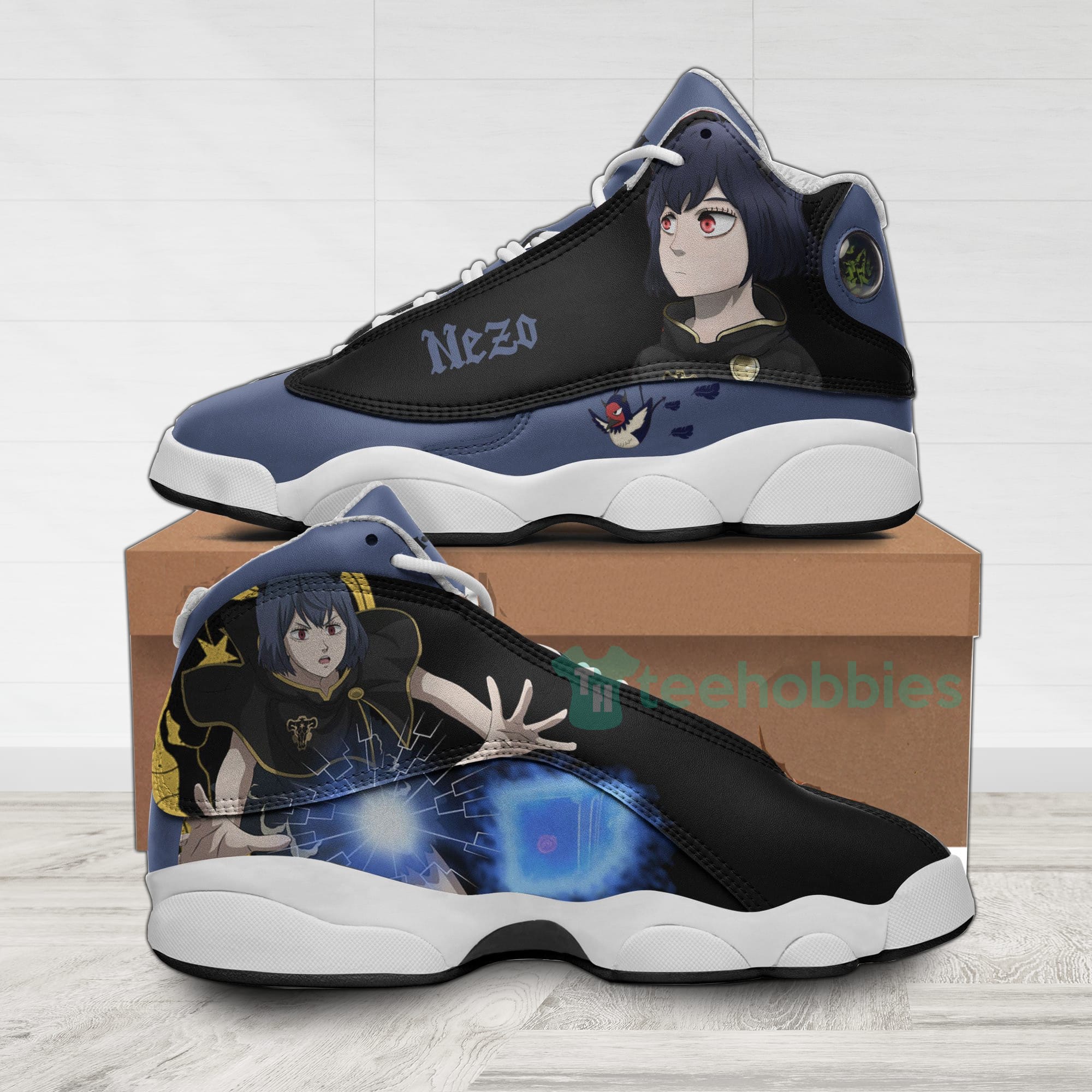 Secre Swallowtail Custom Black Clover Anime Air Jordan 13 Shoes