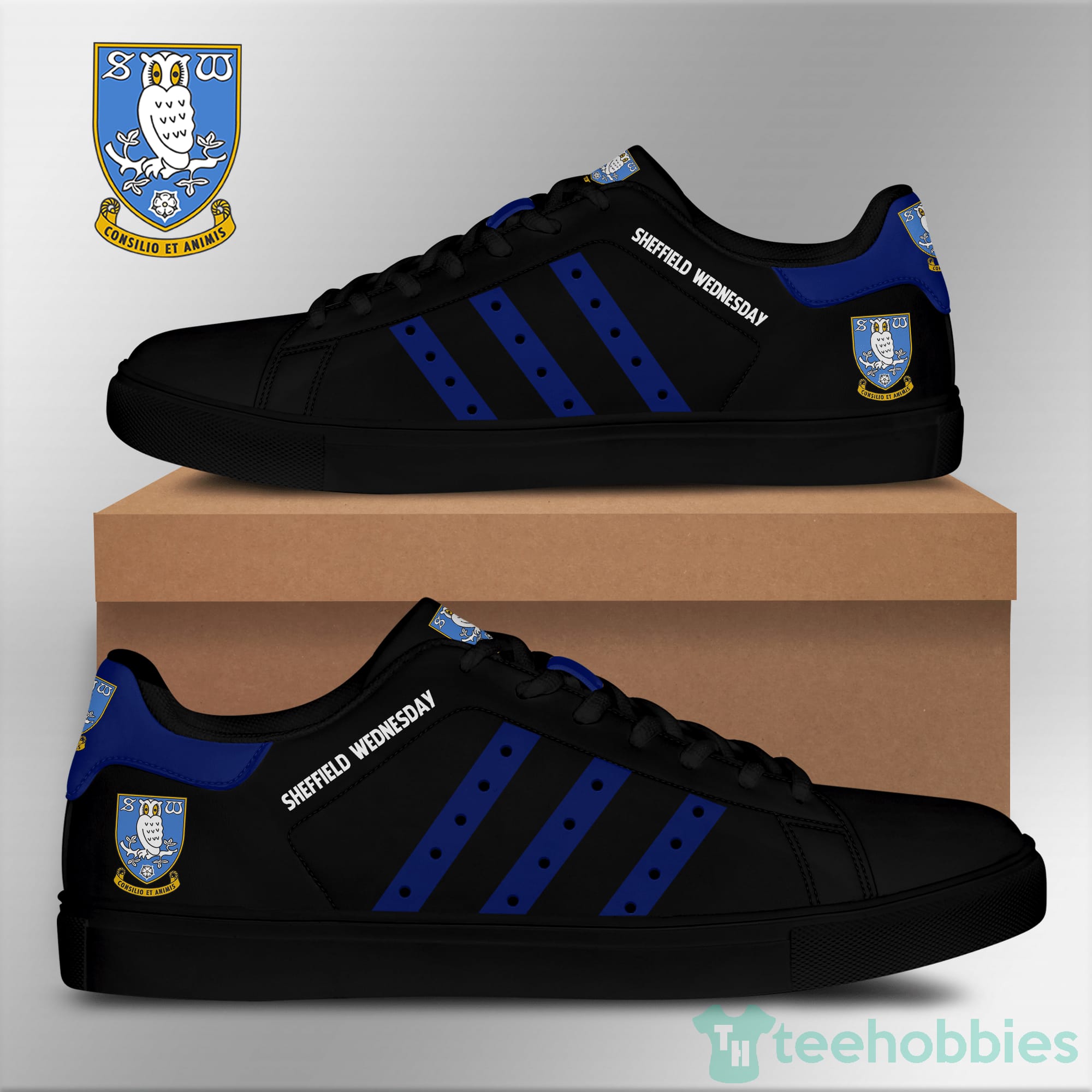 Sheffield Wednesday Black Low Top Skate Shoes Product photo 2