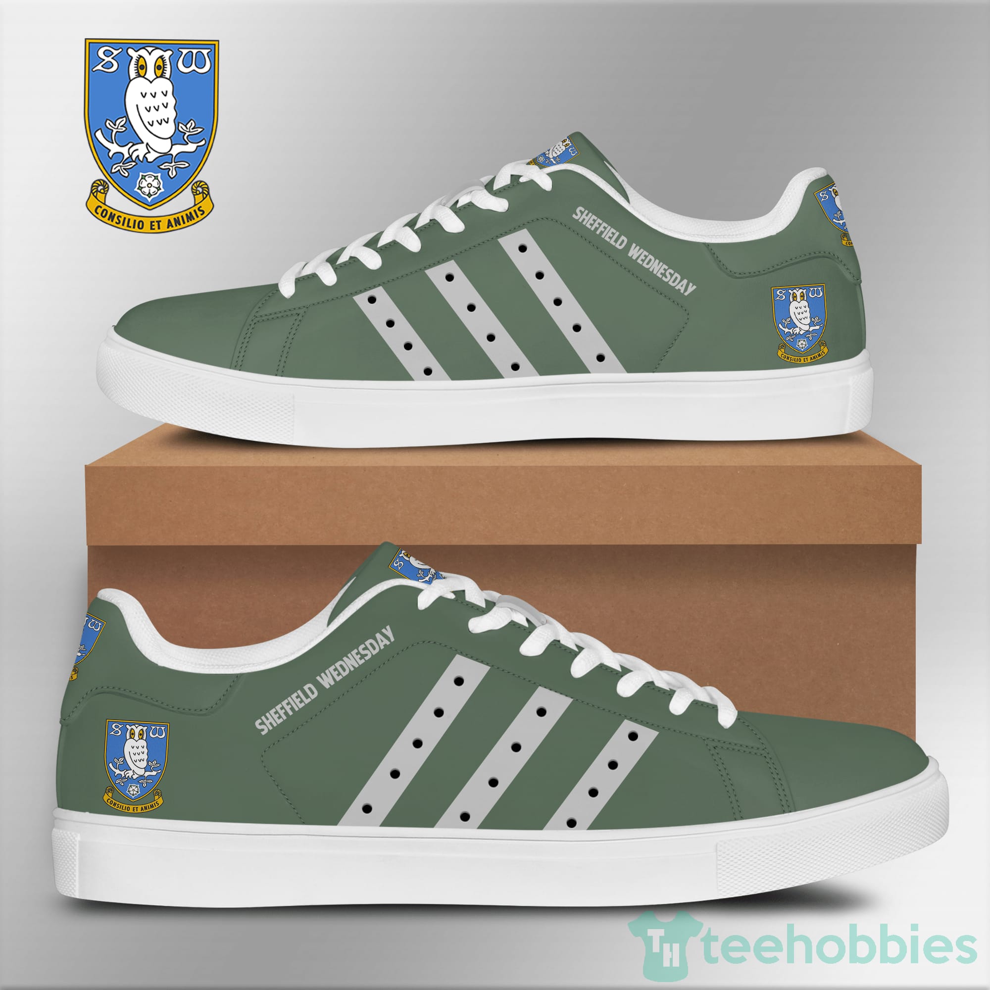 Sheffield Wednesday Forest Green Low Top Skate Shoes Product photo 1