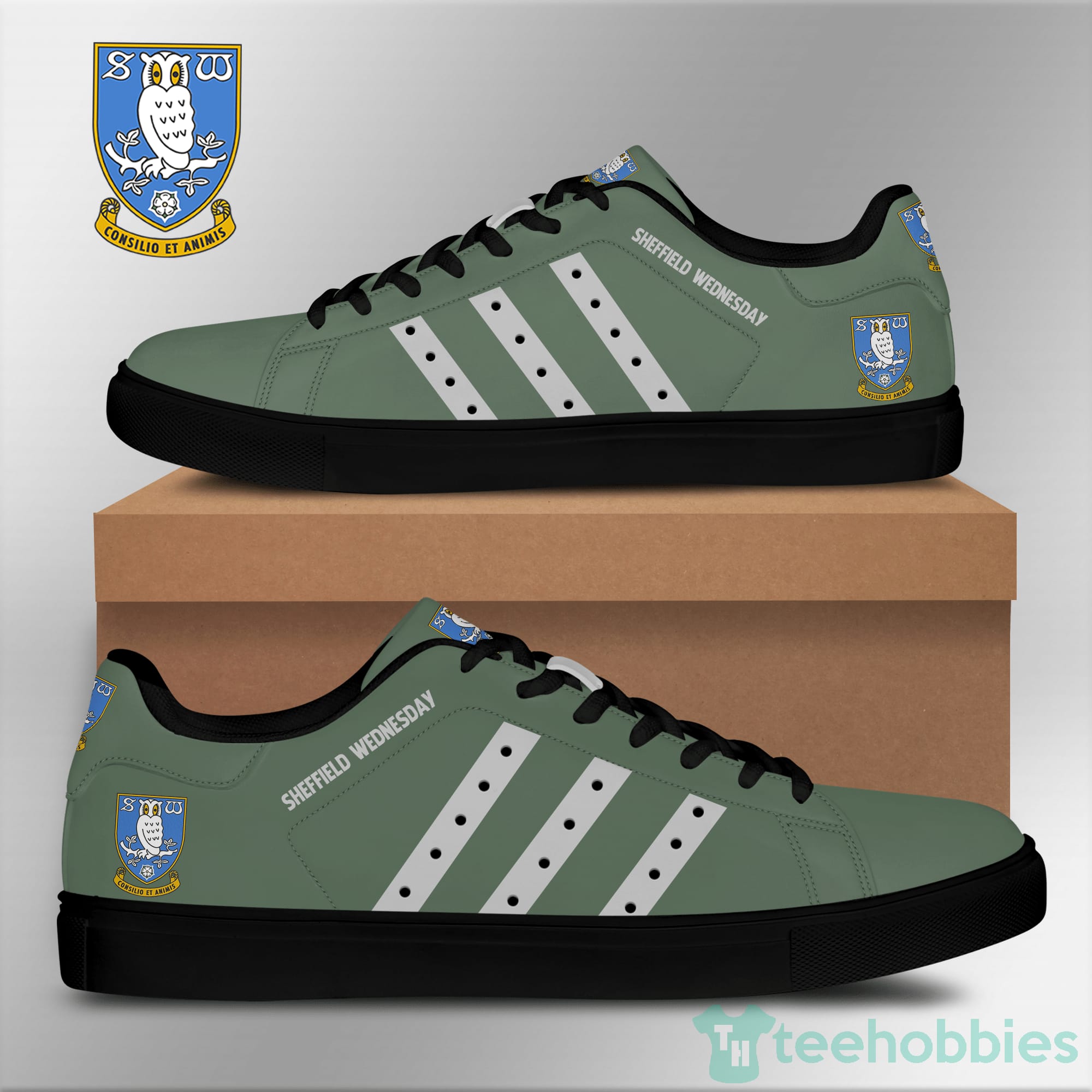 Sheffield Wednesday Forest Green Low Top Skate Shoes Product photo 2