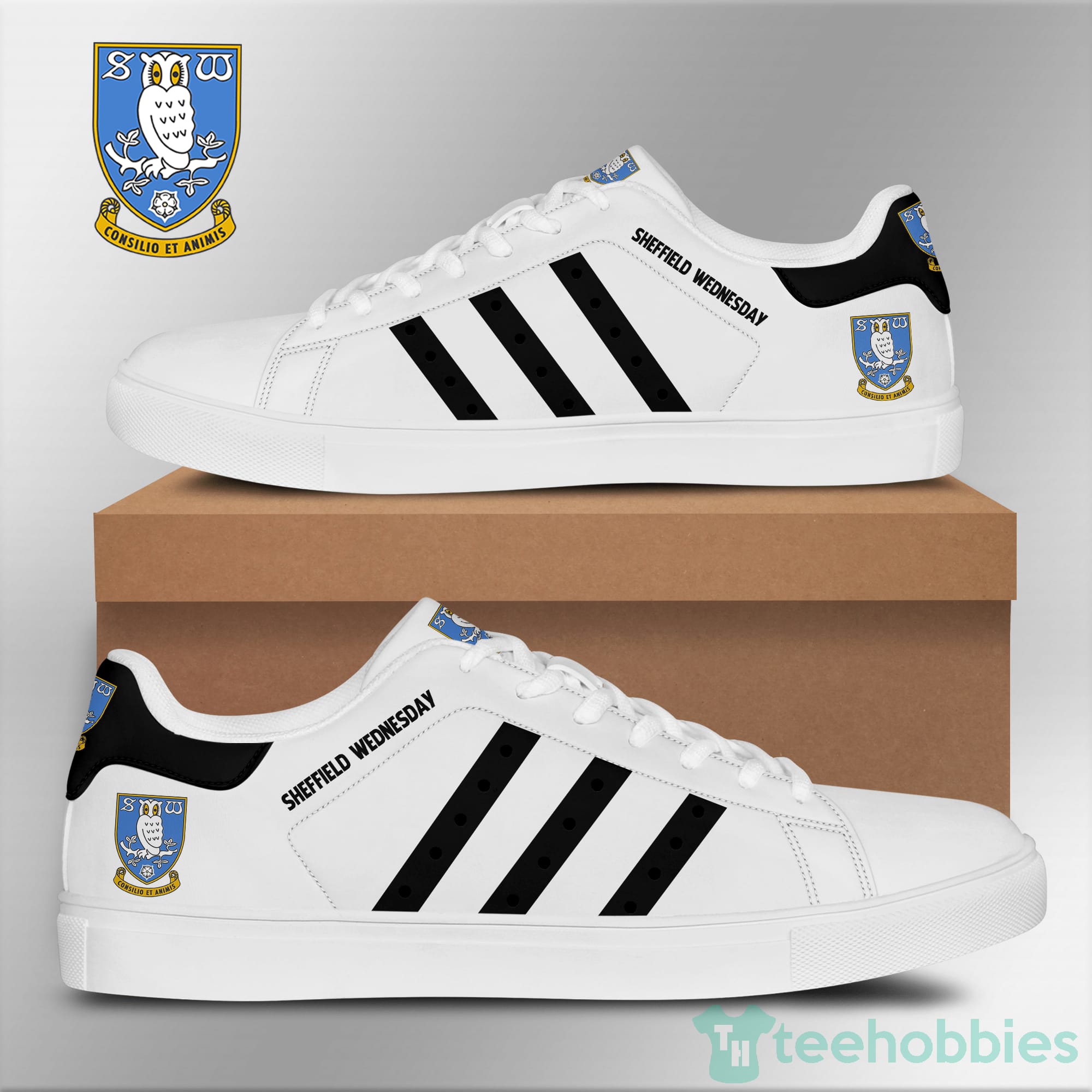 Sheffield Wednesday White Low Top Skate Shoes