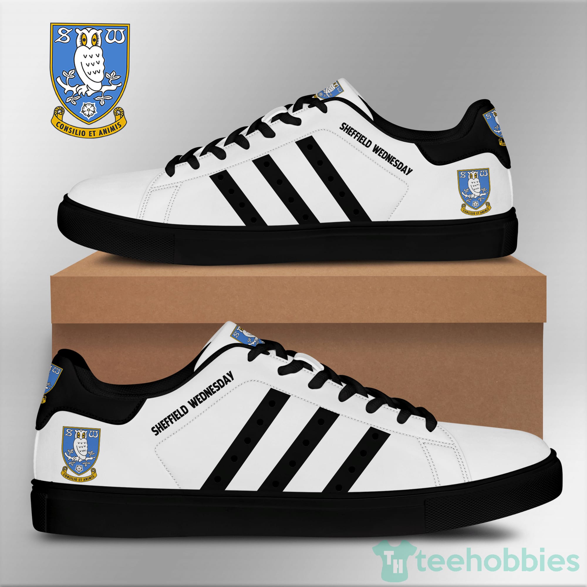 Sheffield Wednesday White Low Top Skate Shoes Product photo 2