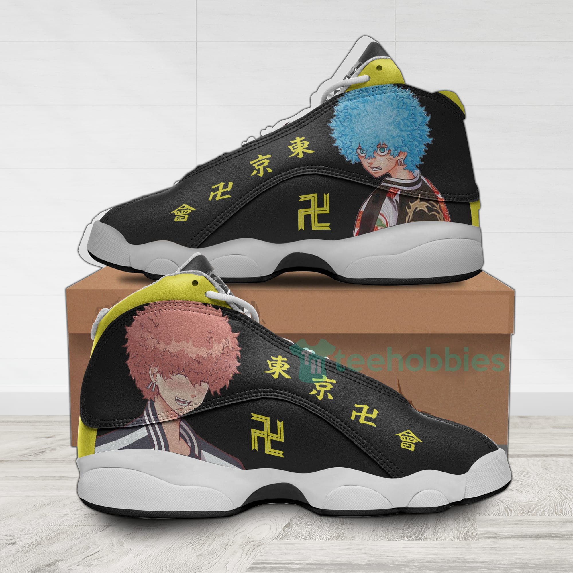 Souya x Nahoya Custom Tokyo Revengers Anime Air Jordan 13 Shoes